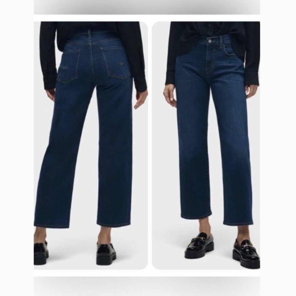 NWT Hudson Jeans Women's Straight Leg High Rise in Deep Indigo Jeans Size 16